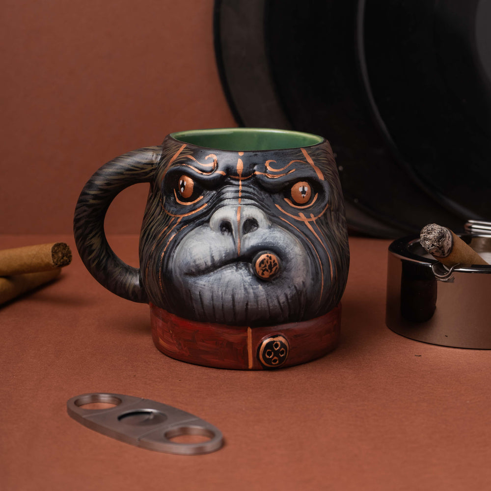 Gangster Chimp | Handcrafted Stoneware Mug