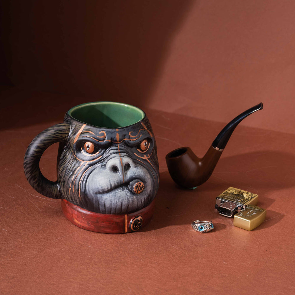 Gangster Chimp | Handcrafted Stoneware Mug